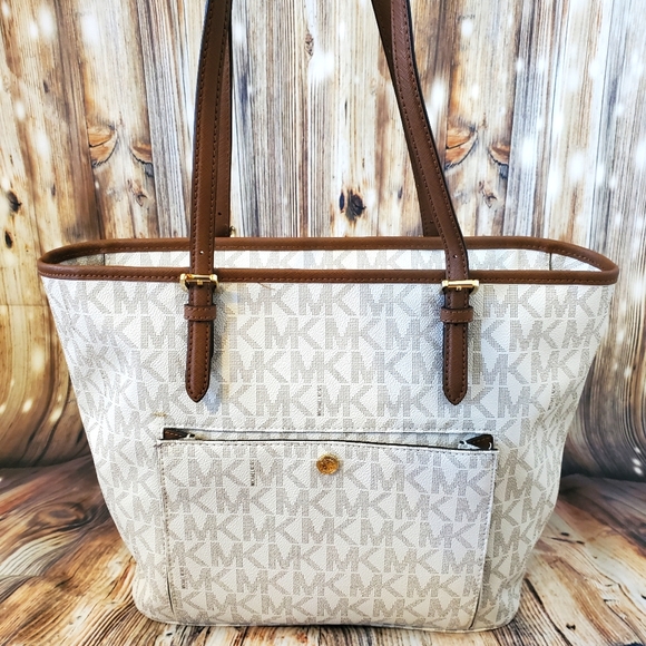 Michael Kors Jet Set Large Signature Tote - Picture 1 of 11